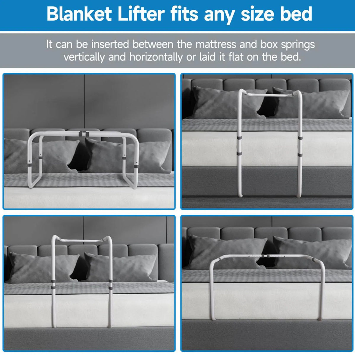 Blanket Lifter for Feet Sheet Riser Height Adjustable Relieve Pressure Foot Tent Blanket Support Holder for Surgery Recovery HIP