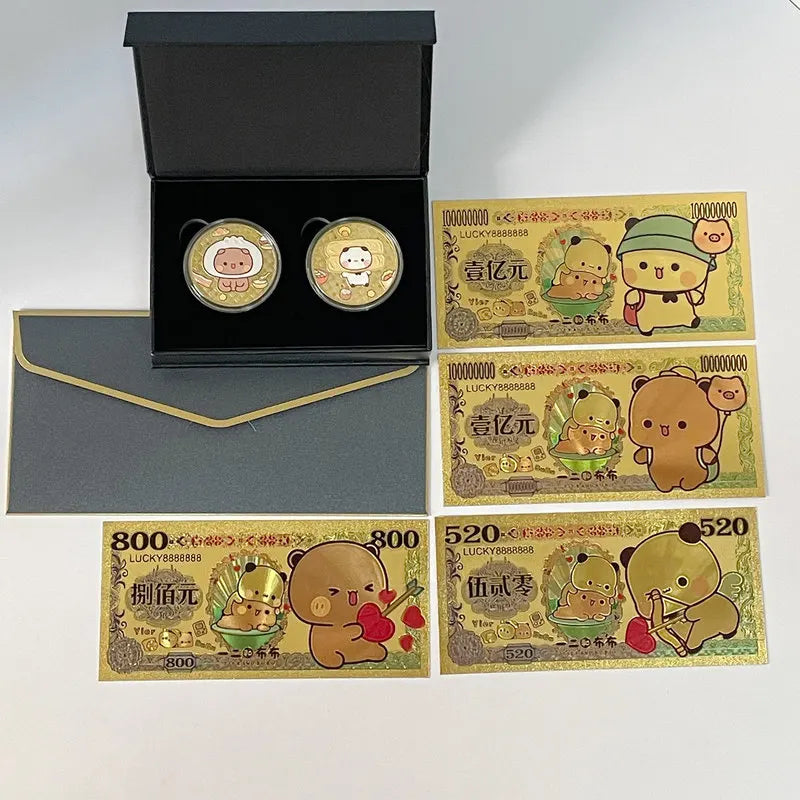 Panda Bubu & Yier Commemorative Collector's Coin Gift Collectible Coin HIP
