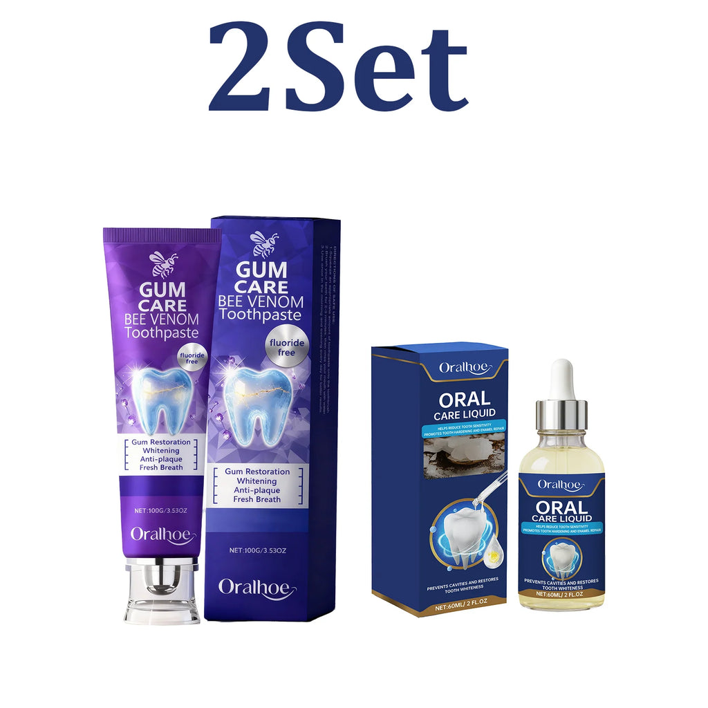 Enamel Care Toothpaste & Dental Serum Kit – Fresh Breath Dental Care Kit HIP 2 Set