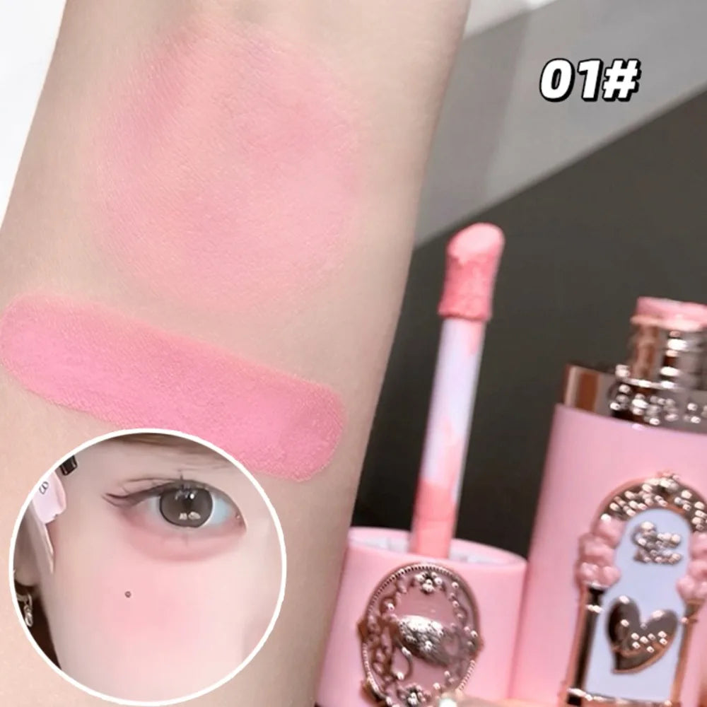 Garden Cupid Liquid Blush Makeup for Cheeks Matte Finish Face Blushes Cream For Healthy Natural Rouge Lightweight Lasting 블러셔 HIP