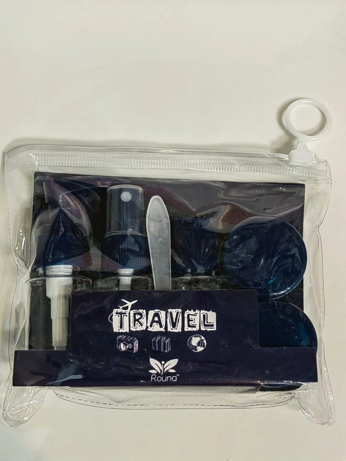 6pcs Travel Bottles, Leakproof Refillable Travel Accessories ToiletriesContainers, Travel Size Lotion Cream Shampoo Bottle Set HIP black