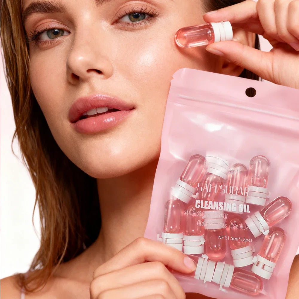 SAM SUGAR Cleansing Oil – Gentle Makeup Remover Oil 10-Pack Cleansing Oil HIP