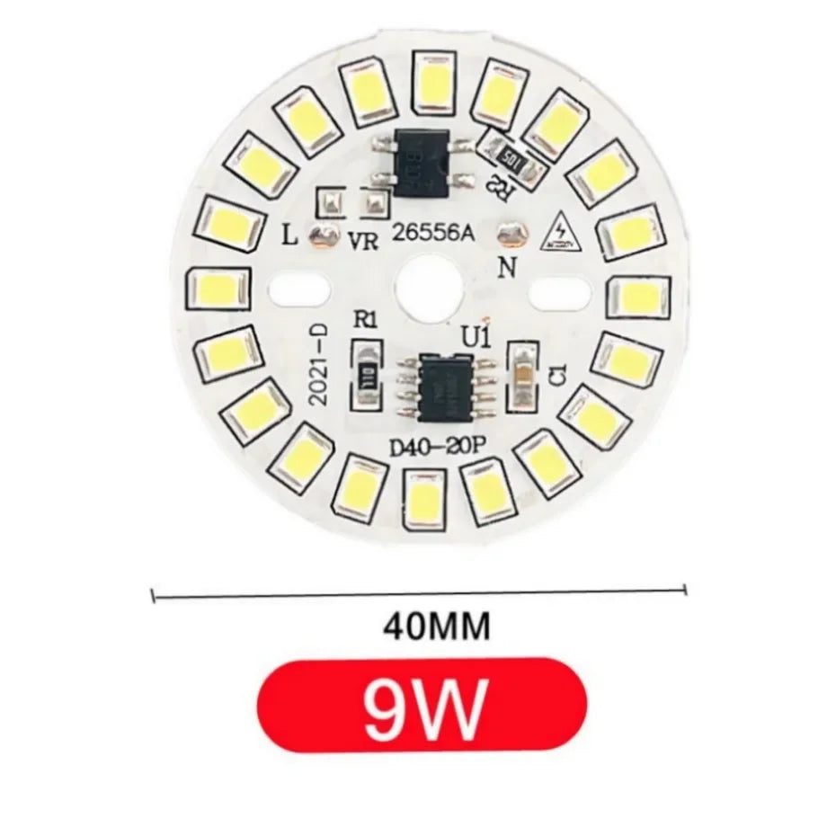 SMD2835 Circular LED Lamp Chip 3W–15W AC 220V Module LED Lamp Chip Module HIP 9W-220V Warm White China Mainland