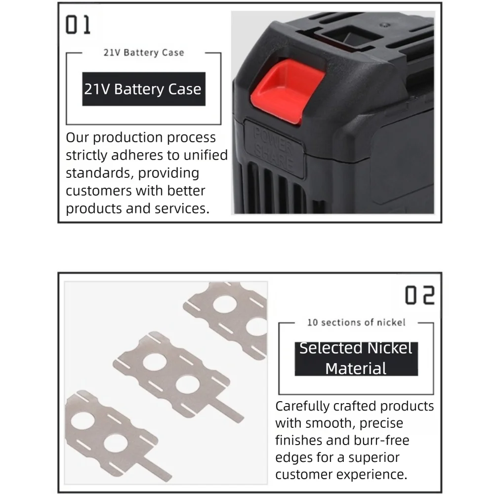 DIY 15-Cell 18650 Battery Case Shell Kit – Makita Compatible Battery Case Kit HIP