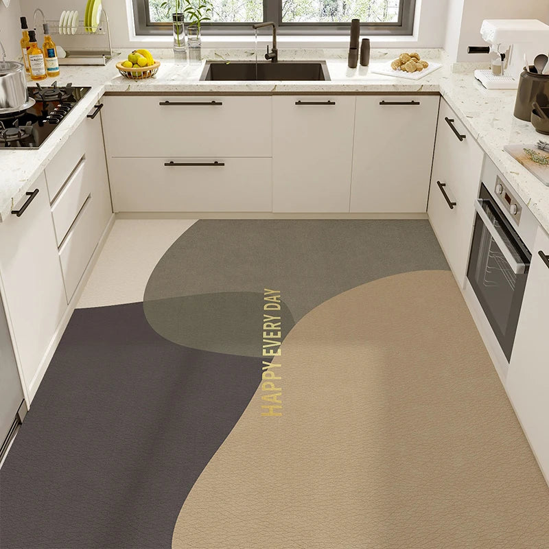 PVC Kitchen Floor Mat – Waterproof, Non-Slip, Oil-Proof Rug Kitchen Floor Mat HIP GU6101-P 1pc 50x120cm