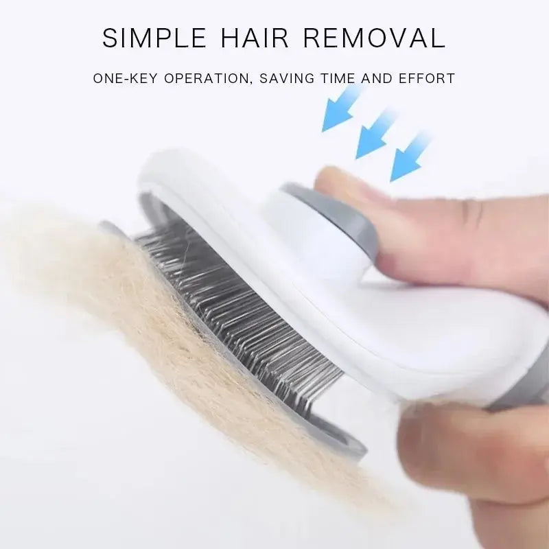 Self-Cleaning Pet Brush – Dematting Comb for Dogs & Cats Pet Grooming Brush HIP