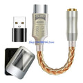 USB-C to 3.5mm DAC Headphone Adapter | 32-bit Hi-Res Audio DAC Headphone Adapter HIP Golden CN