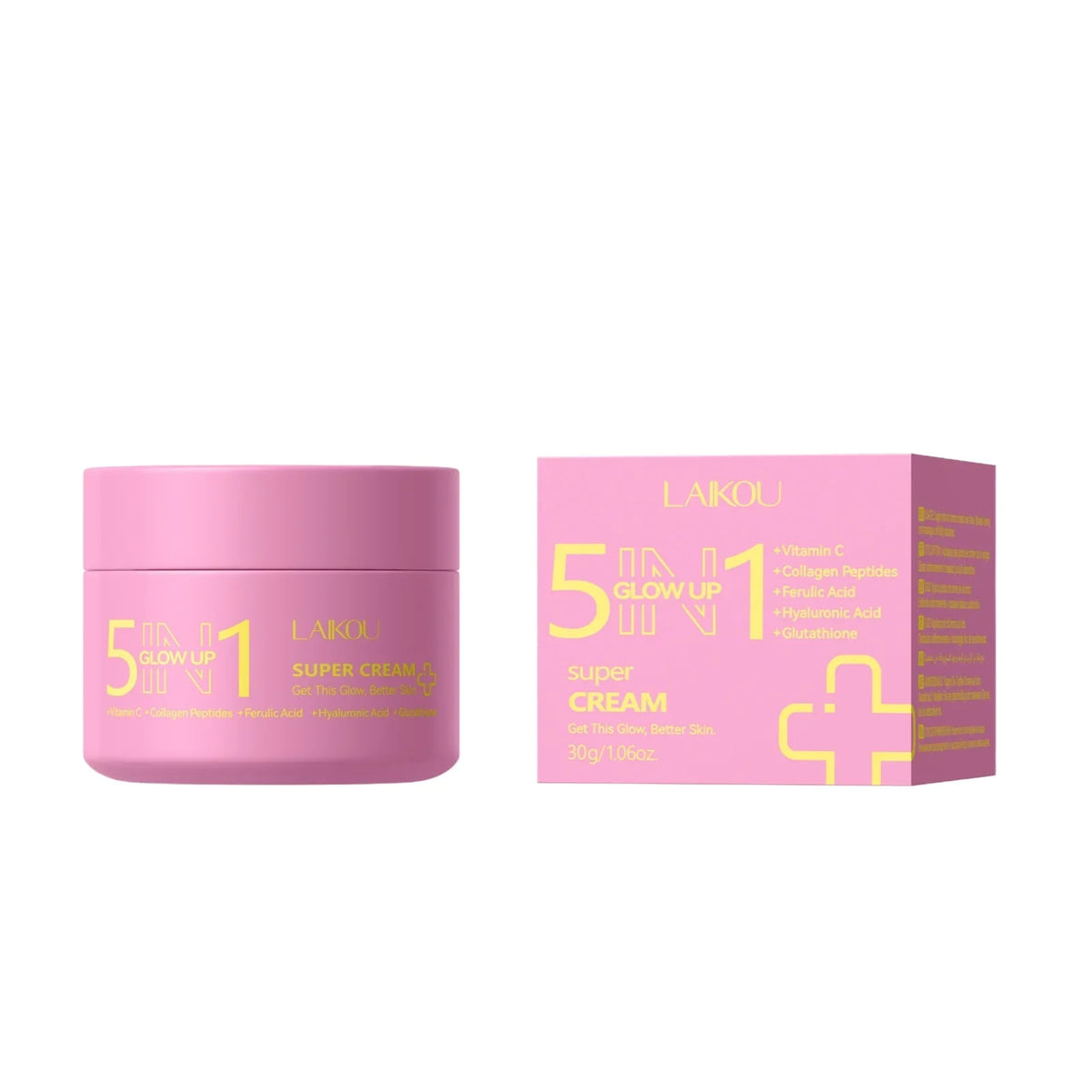 LAIKOU 5-in-1 Hydrating Face Cream 30g – Glow Up Skincare Face Moisturizer Cream HIP