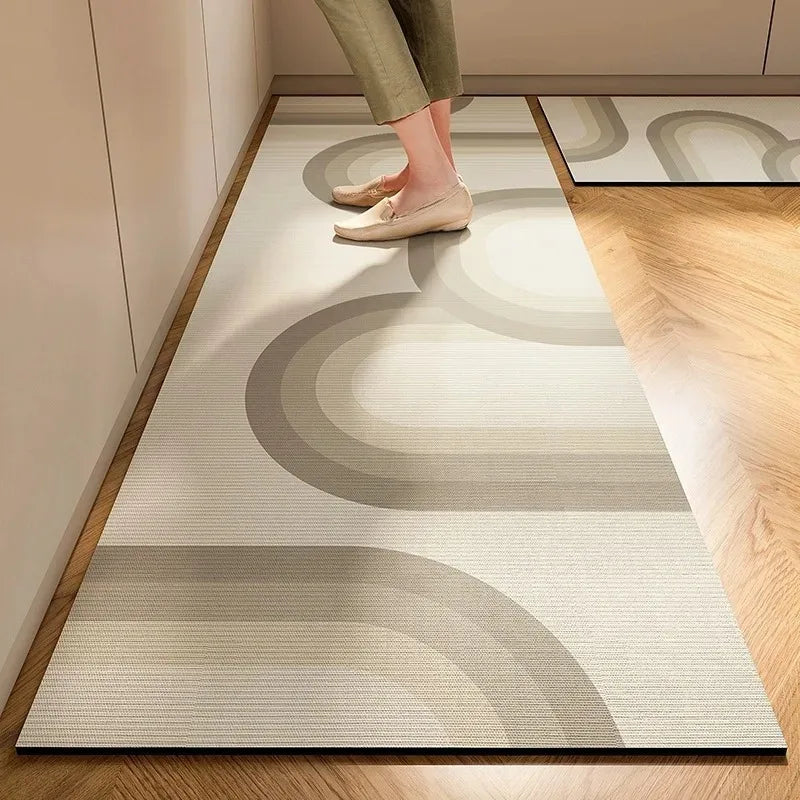 PVC Leather Kitchen Mat – Waterproof, Oil-Proof & Non-Slip Rug Kitchen Floor Mat HIP GU1909-P 1pc 40x120cm