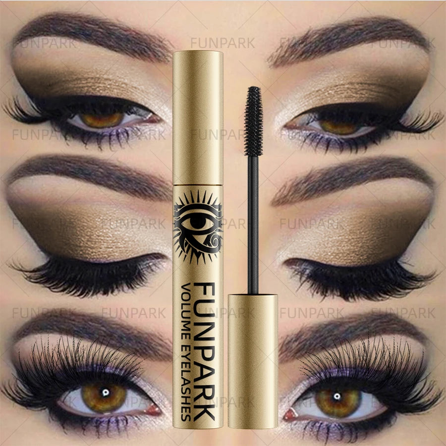 FUNPARK 5D Waterproof Lengthening Volumizing Black Mascara Waterproof Mascara HIP