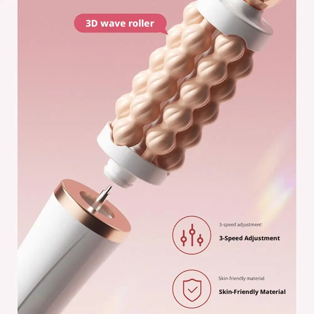 New 3D Wave Roller Rotation Massager Facial Lifting Soothing Treatment Device Skin Tightening Tool Anti Aging Beauty Instrument HIP