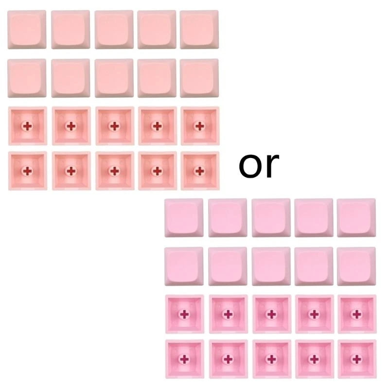 20-Pack PBT Blank Keycaps XDA Profile 1U – MX Compatible Mechanical Keyboard Keycaps HIP