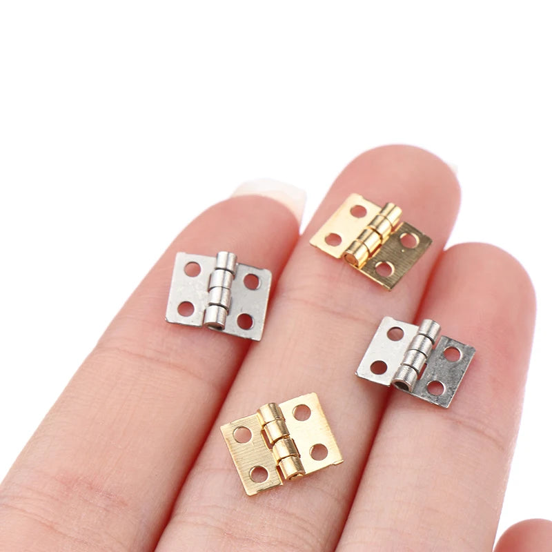 10pcs Mini Brass Door Hinges for RC Crawler & Scale Truck Models RC Model Hardware HIP
