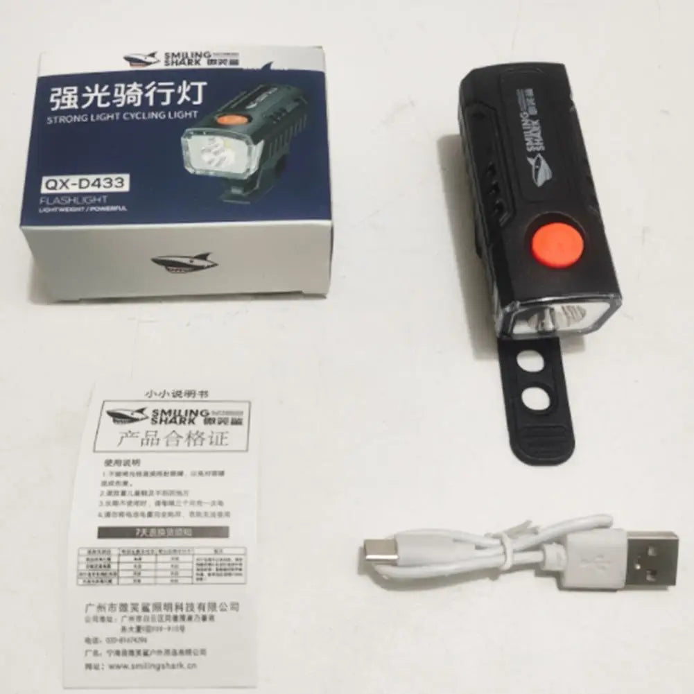 Solar Bike Light Headlight USB Rechargeable Display Bicycle Flashlight Front Lamp For Mountain And Road Bikes Dropshipping HIP