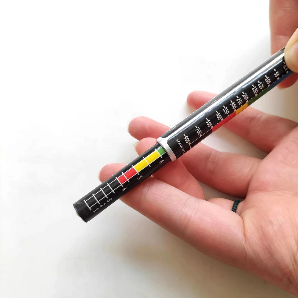 Car Paint Thickness Tester Pen With Magnetic Tip Scale Indicator Portable Car Paint Coating Tester Meter Coat Crash Check Test HIP Default Title