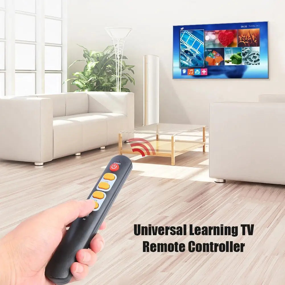 Universal 6-Button IR Learning Remote – TV, STB, DVD, VCR Learning Remote Control HIP