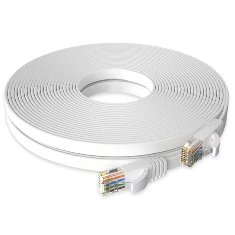 Flat Cat6 Ethernet Cable RJ45 Patch Cord 1000Mbps | SEamopar Ethernet Patch Cable HIP