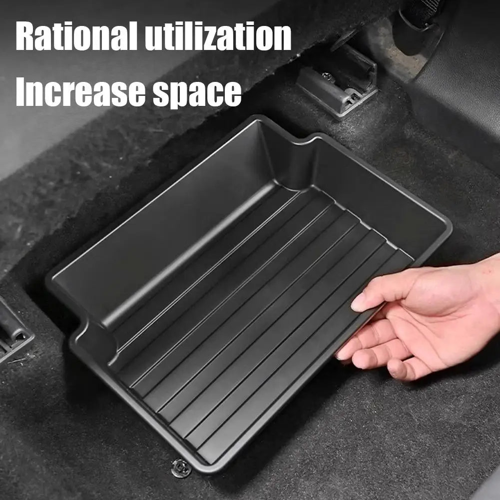 Under Seat Storage Box For Toyota RAV4 Wildlander Highlander Crown Kluger Harrier Venza Organizer Tray Bin Car Interior Case HIP