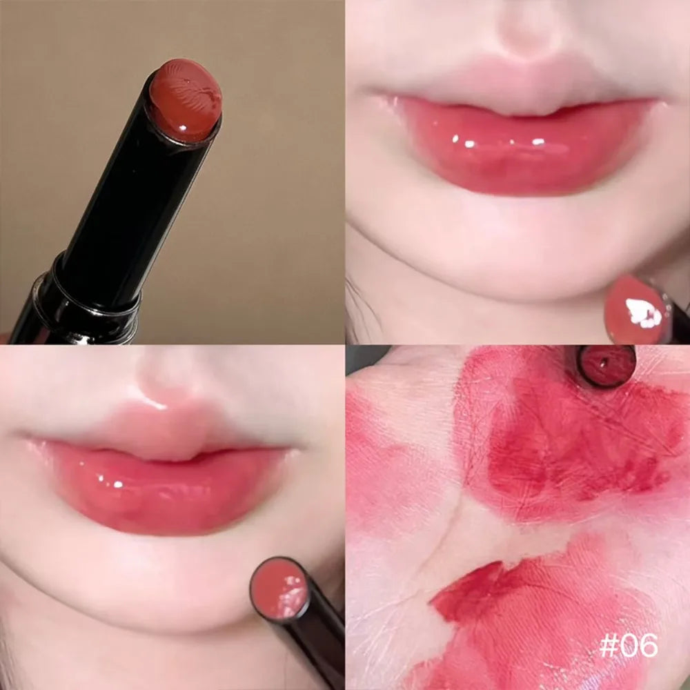 Mirror Glass Lip Glaze Moisturizing Nude Lip Gloss Crystal Juicy Shine Lip Tint Long Lasting Non Fade Tender Girl Lips Cosmetic HIP 06