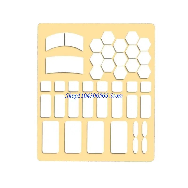 42-Piece Silicone Anti-Slip Grip Pads for Keyboard & Mouse Keyboard & Mouse Pads HIP