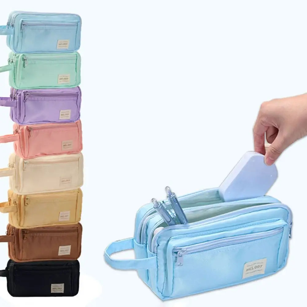 Large Capacity Pencil Case – Multi-Function Fabric Pen Bag Pencil Case Bag HIP