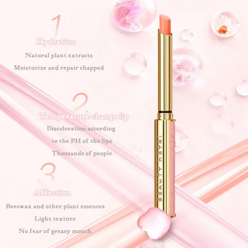 Lambskin Satin Heel Temperature Change Lip Balm, Jelly Lipstick, Non-stick Cup, Fake Makeup Artifact, Discoloration Lipstick HIP