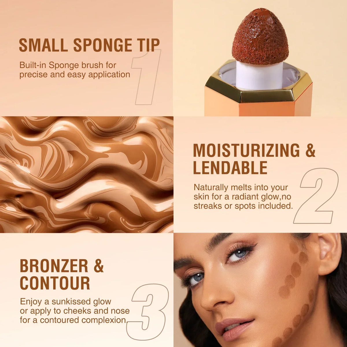 Liquid Contour Stick & Matte Highlighter – All Skin Types Contour Highlighter Stick HIP