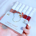Magic Casa Love Bear Matte Lip Gloss Set – 6 Shades Matte Lip Gloss Set HIP 21007 2gX6pcs