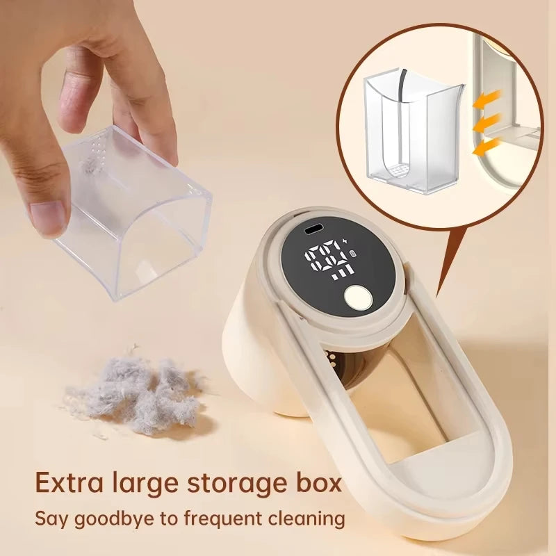 Portable Electric Lint Remover & Fabric Shaver with LED Display Electric Lint Remover HIP
