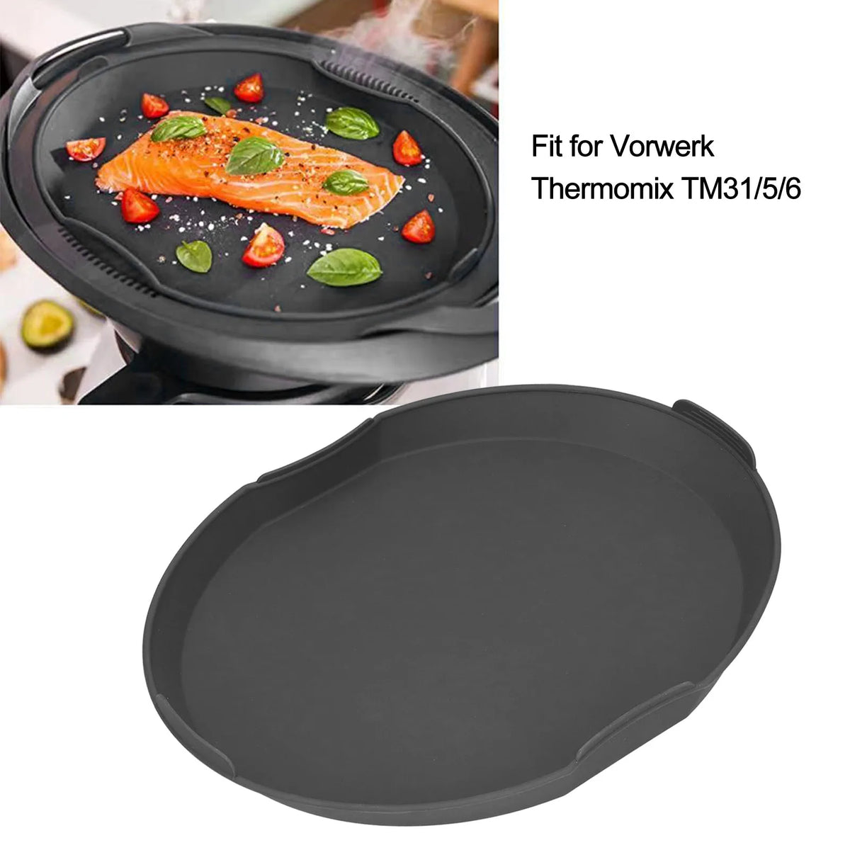 Silicone Pan HeatResistant Food Processor Heating Plate for Vorwerk Thermomix TM31/5/6 Kitchen Accessory HIP
