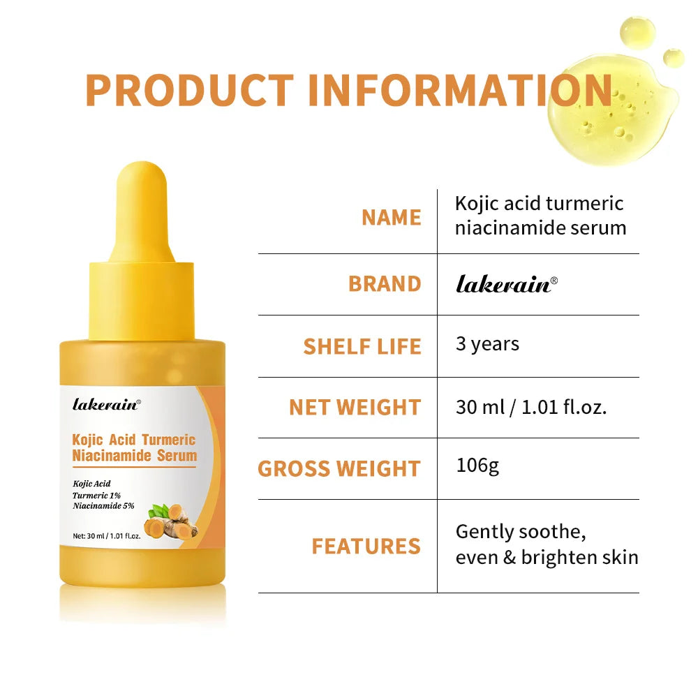 Kojic Acid Turmeric Duo for Face & body Ideal for Troubled Skin & Use After Spot Care Soothing &Calming Skincare HIP