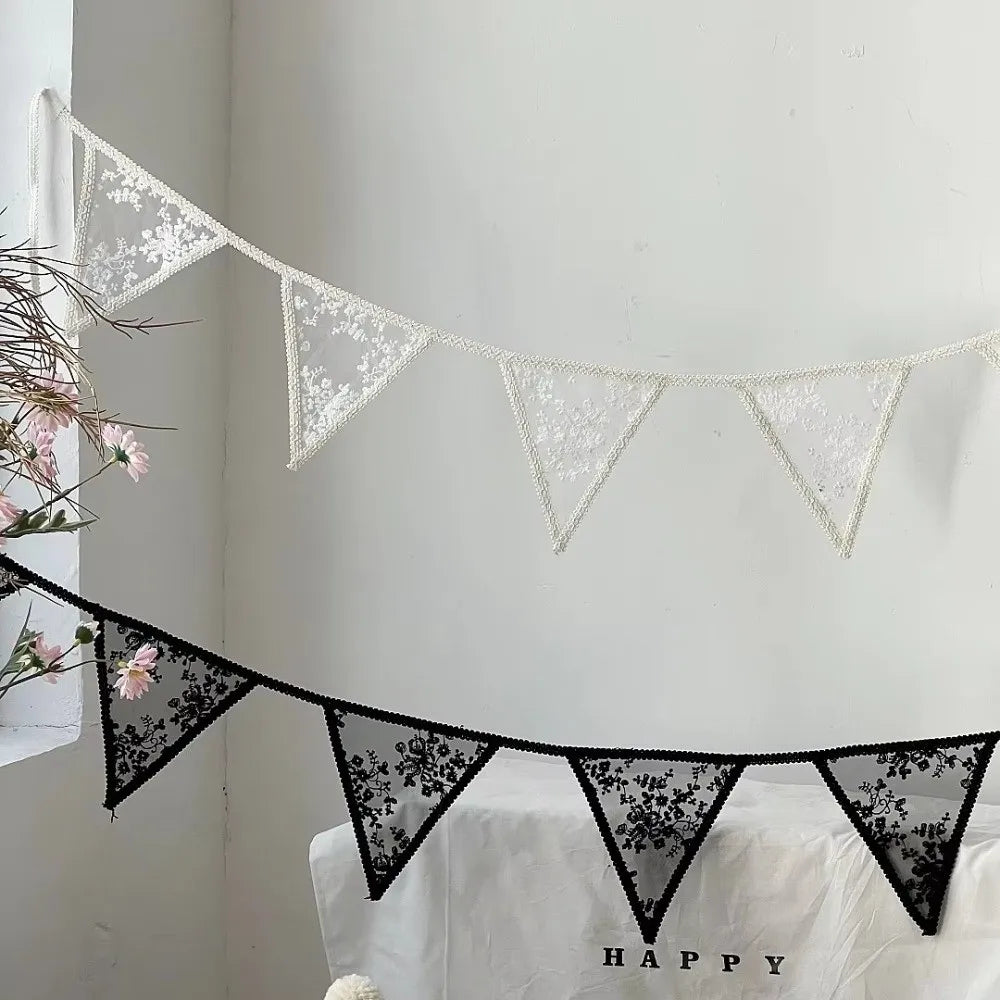 Colorful Lace Pennant Banner Garland – Party Wall Décor Party Banner Garland HIP