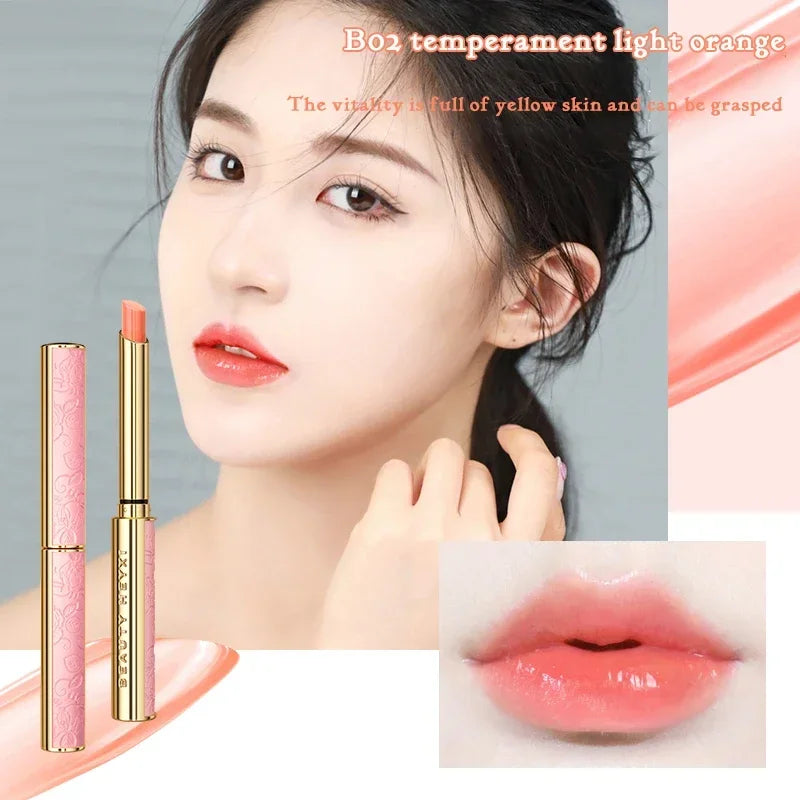 Lambskin Satin Heel Temperature Change Lip Balm, Jelly Lipstick, Non-stick Cup, Fake Makeup Artifact, Discoloration Lipstick HIP 02
