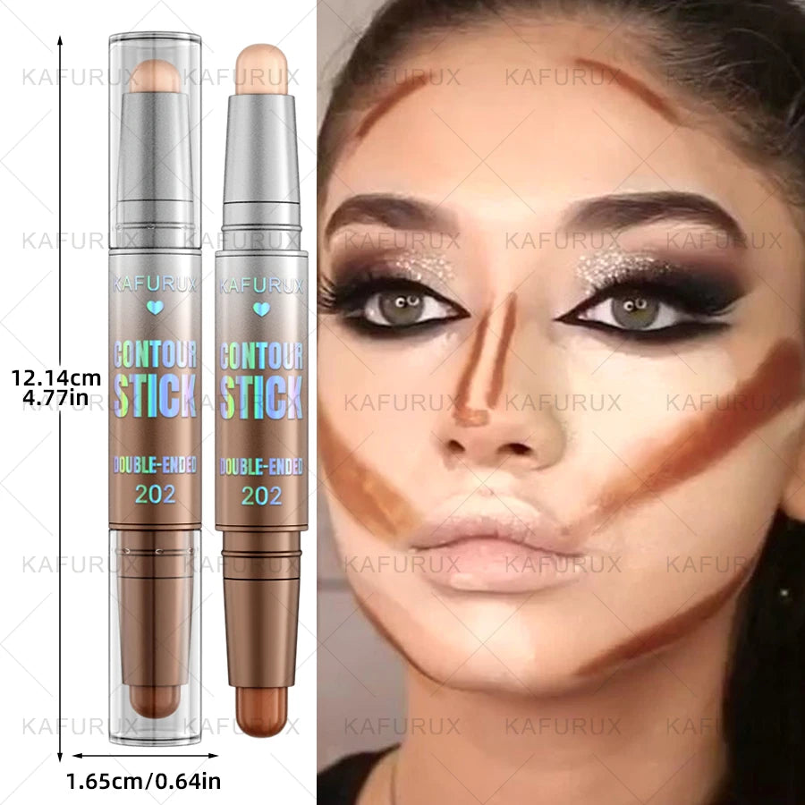 Dual-ended Contour Stick, Facial Foundation, Concealer, Long-lasting Dark Circles, Correcting Contour Concealer, Makeup Gifts HIP