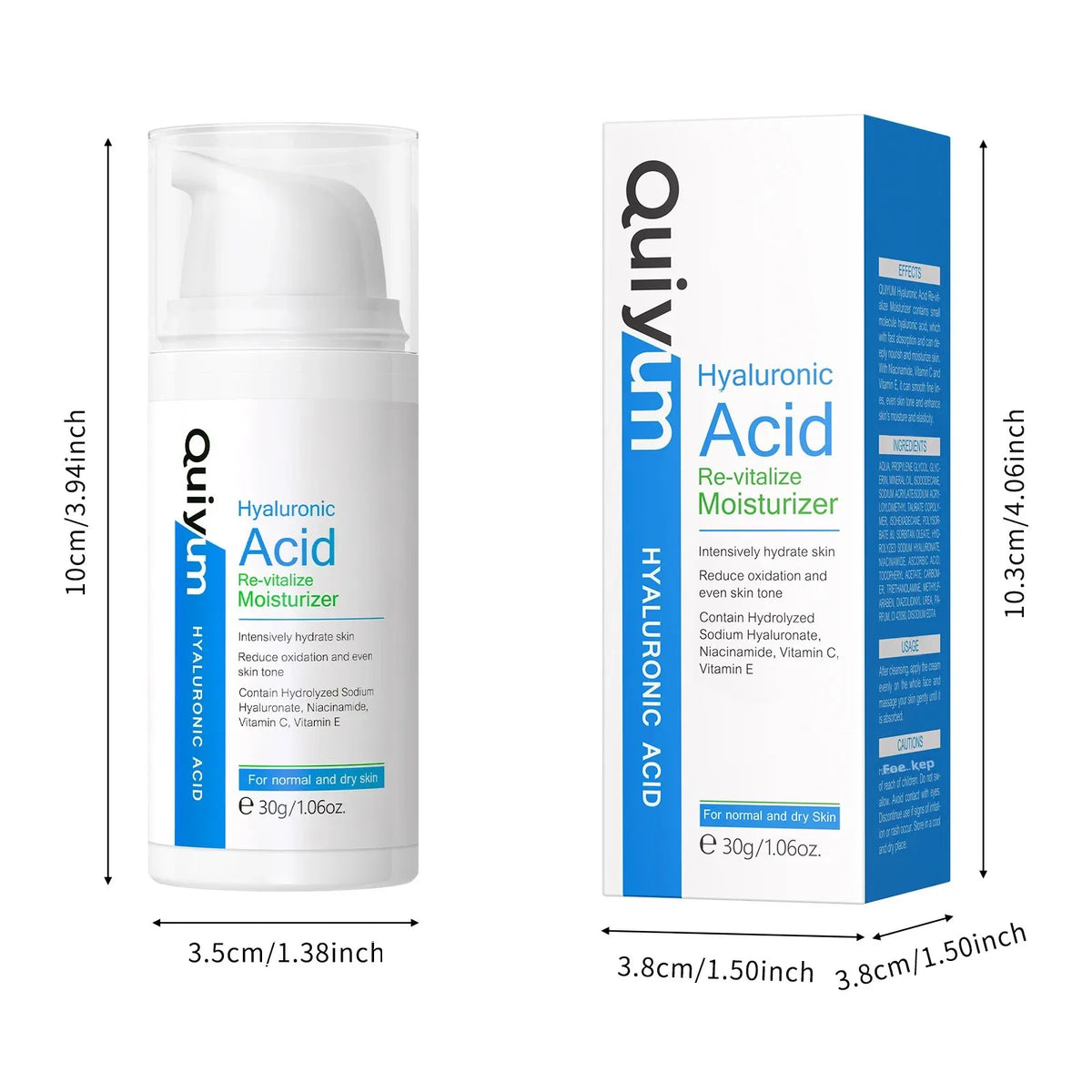 QUIYUM Hyaluronic Acid Face Cream – Hydrate & Brighten Hyaluronic Acid Face Cream HIP