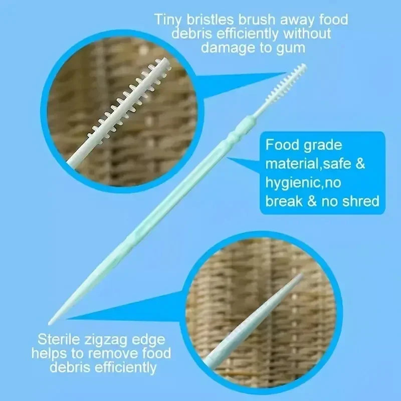 RUZOFO Double-Headed Interdental Toothpicks 120/200 PCS Box Interdental Toothpick HIP