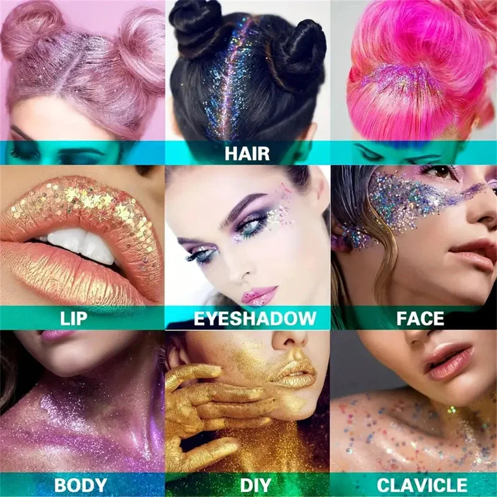 Mermaid Sequin Body Glitter Gel – Festival & Party Shimmer Body Glitter Gel HIP