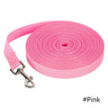 Long Nylon Pet Dog Leash For Small Big Dogs Cats Outdoor Hiking Puppy Lead Rope Durable Labrodor Traction Belt 1.5m 3m 4m 6m 10m HIP Pink 1.8M