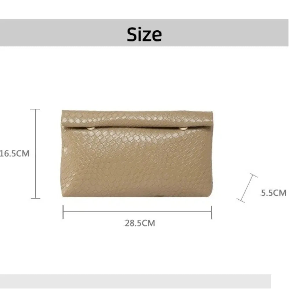 Women's Stone Pattern Clutch Bag – Elegant Buckle Evening Purse Women's Clutch Bag HIP