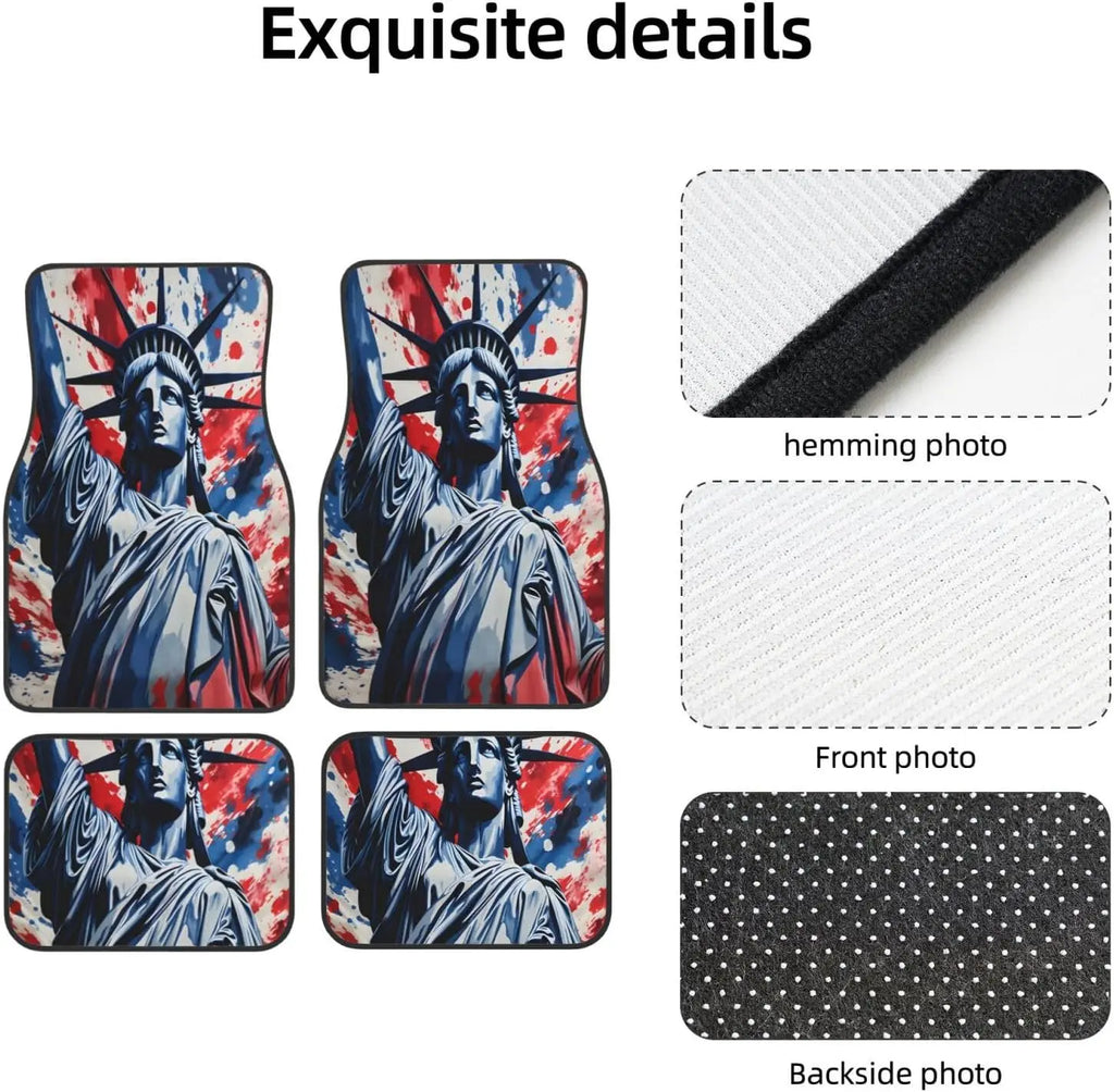 Statue of Liberty USA Car Floor Mats – 4-Piece Set Car Floor Mats HIP