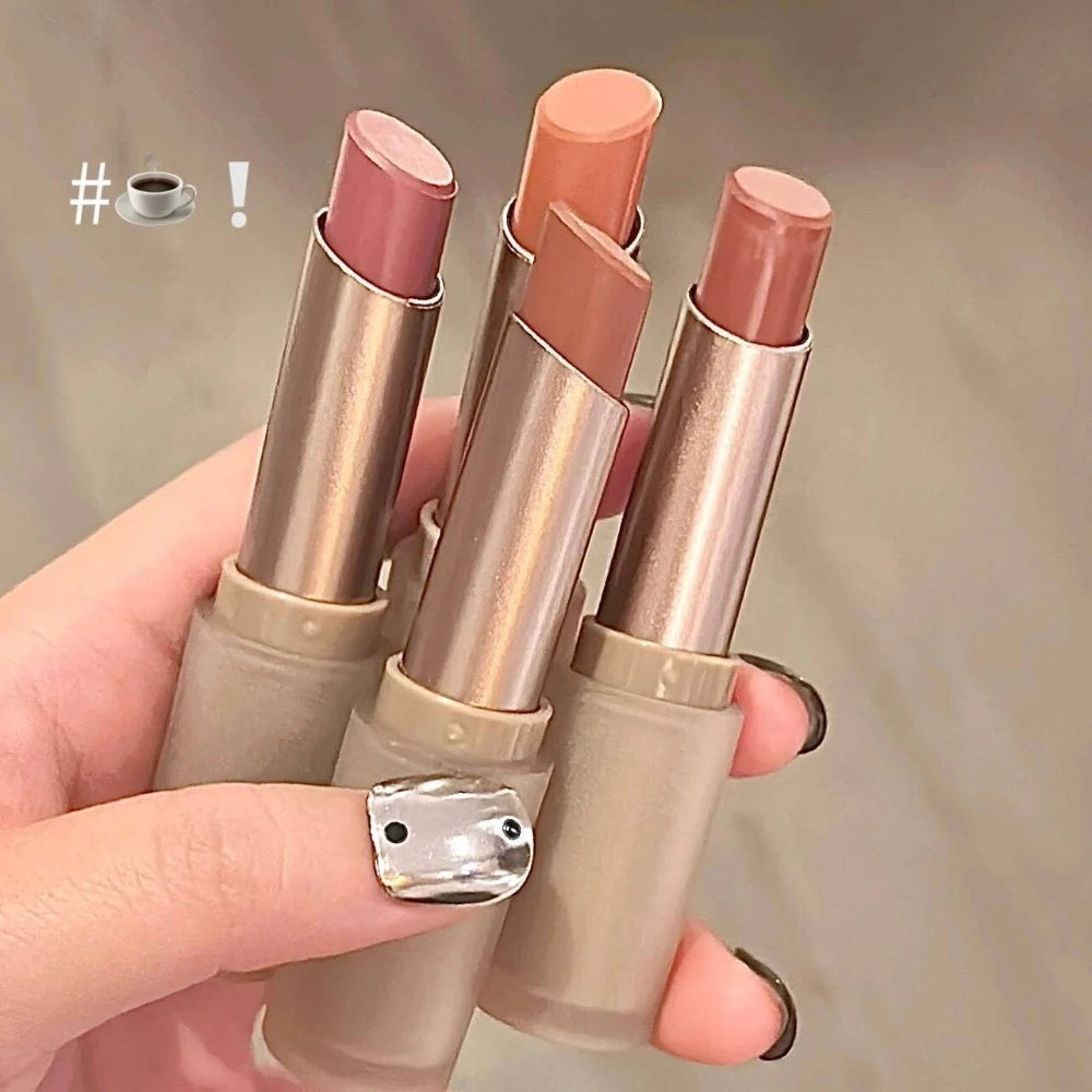 1/2Pc 6-color Matte Velvet Lipstick Silky Texture Without Drying Easy To Apply Long-lasting No-stick Velvet Mist Lipstick Makeup HIP