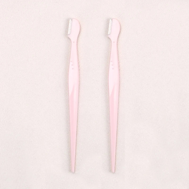 RUZOFO Eyebrow Trimmer Razor Set – Portable Face Hair Remover Eyebrow Trimmer Razor HIP C706-pink 2pcs