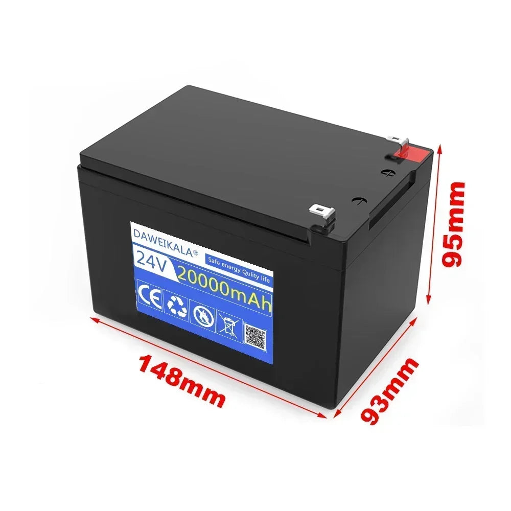 24V 20Ah LiFePO4 Lithium Battery Pack 18650 with BMS Lithium Battery Pack HIP