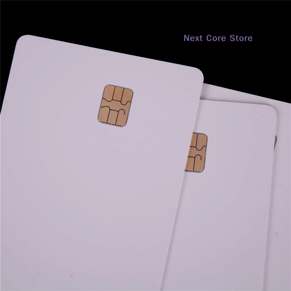 5-Pack SLE4442 Chip Blank White Contact Smart Cards ISO PVC Blank Smart Cards HIP