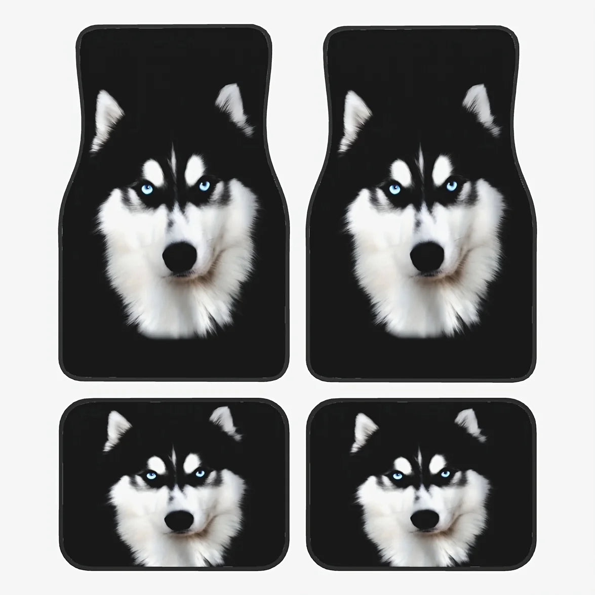 Set of 4 All-Weather Car Floor Mats – Husky Design, Universal Car Floor Mats HIP black one size