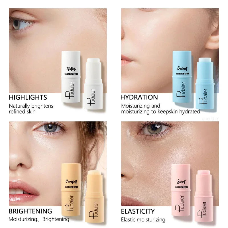 Korean Hydrating Multifunctional Moisture Makeup Primer Stick Smooth Cream Moisturizing Balm Even Skin Tone Care Cream Cosmetics HIP
