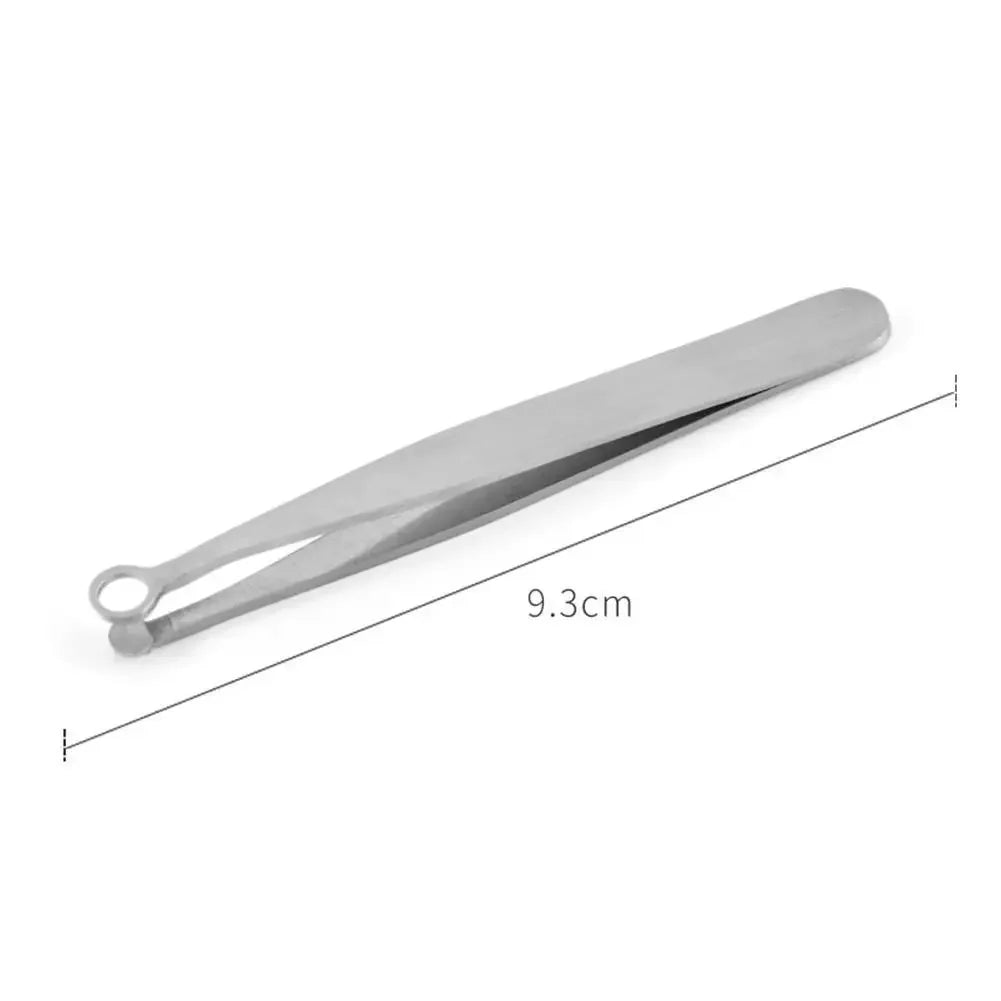 Round Tip Stainless Steel Nose & Ear Hair Trimmer Tweezers Nose Hair Tweezers HIP