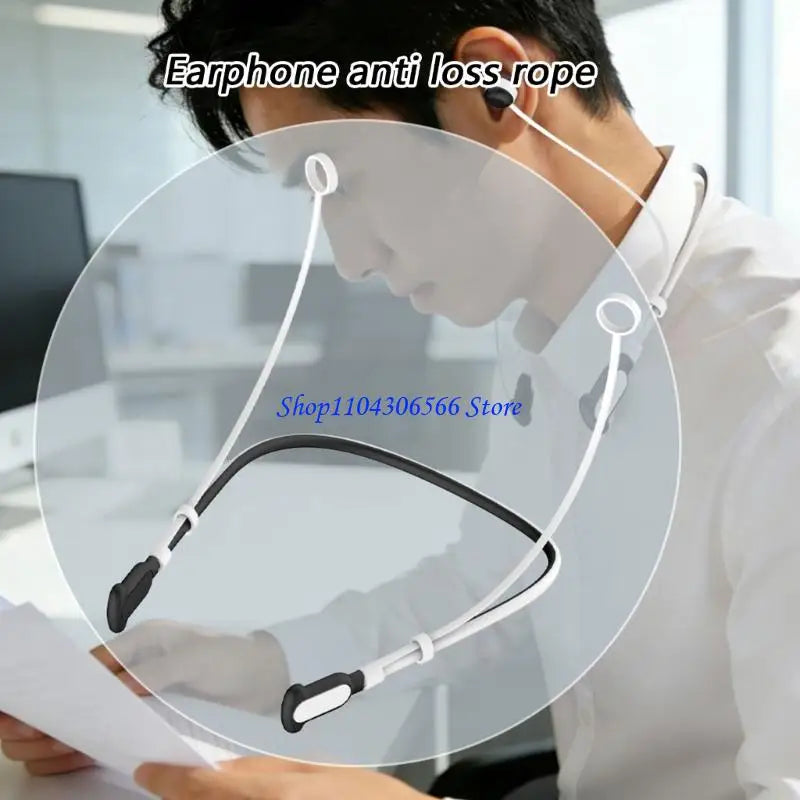 Silicone Earbud Safety Leash – Anti-Loss Strap for Sports Earbud Safety Strap HIP