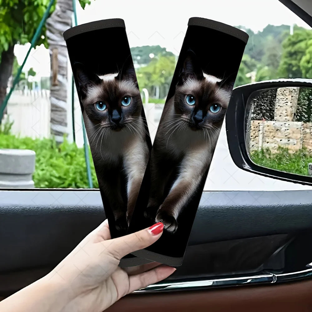2-Pack Siamese Cat Car Seat Belt Covers – Cat Lover Gift Car Seat Belt Cover HIP