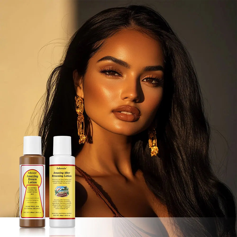 Bronze Before and After Browning Lotion Long-Lasting Brown Lotion Tan Lotion Texture Tanning Booster Waterproof Coconut Makeup HIP